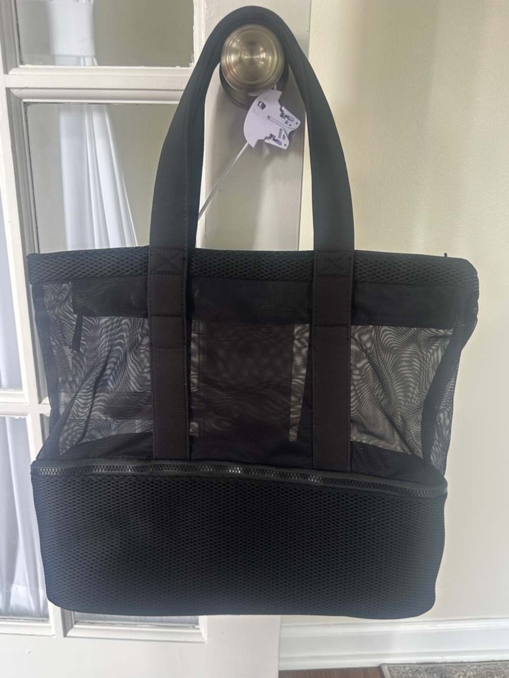 No Boundaries Beach Elevated Zip Bottom Cooler Tote Bag Beach Swim